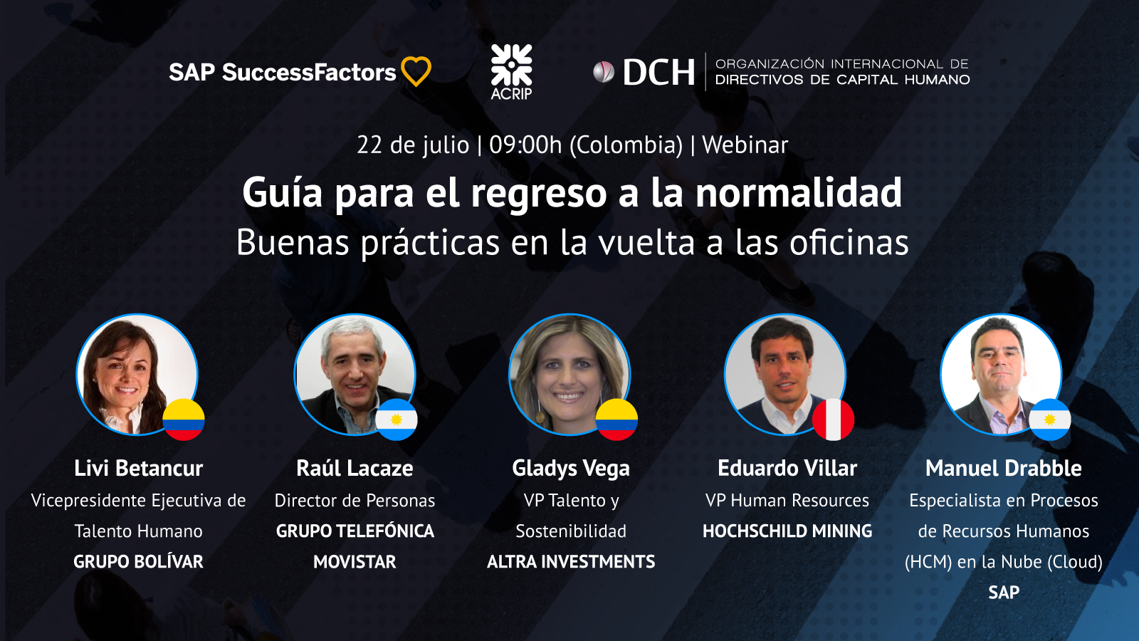 <code>webinar > 22 de julio </code>Guía para el regreso a la normalidad: Buenas prácticas en la vuelta a las oficinas acrip dch