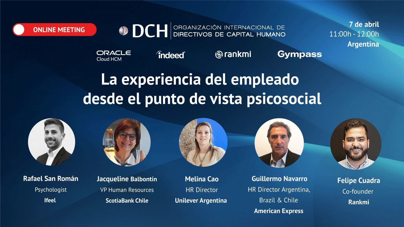 <code>??Online Meeting: </code> La experiencia del empleado desde el punto de vista psicosocial La experiencia del empleado banner argentina 10