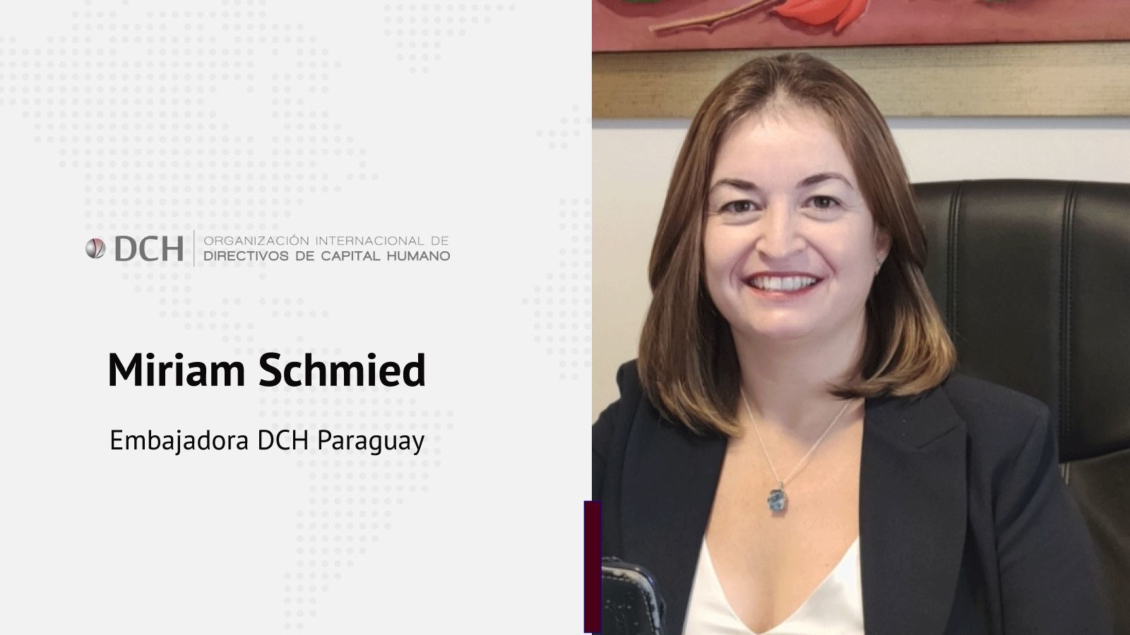 <code>Nombramientos</code> Miriam Schmied, nueva embajadora de DCH Paraguay miriam schmied 11
