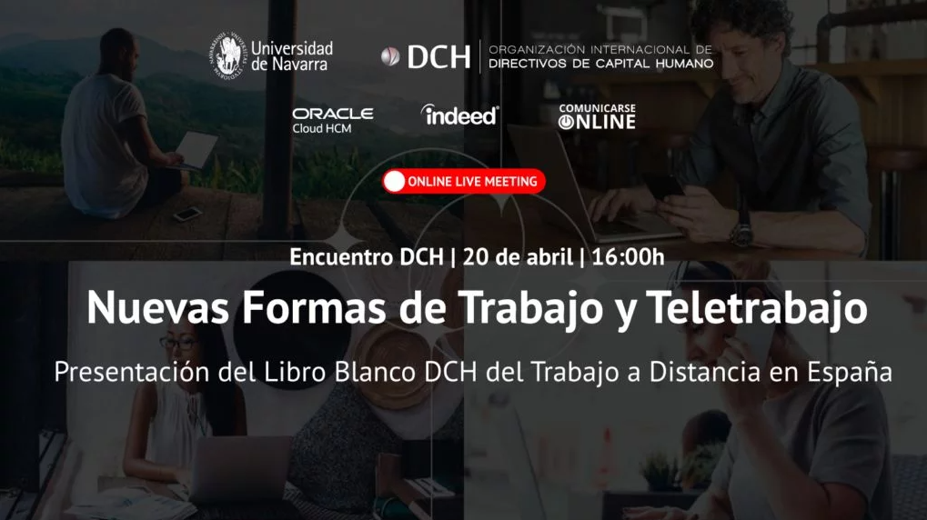 <code> Online Live Meeting:</code><br>Encuentro DCH: Nuevas Formas de Trabajo y Teletrabajo trabajo y teletrabajo