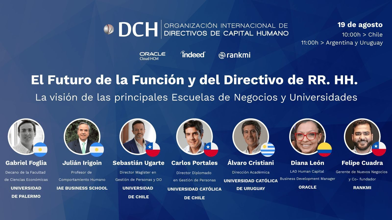 DCH Argentina, Chile y Uruguay analizarán el futuro del Directivo de RR. HH. de la mano de sus principales escuelas de negocios y universidades cluster 19 agosto 5 1 2 e1761754203557