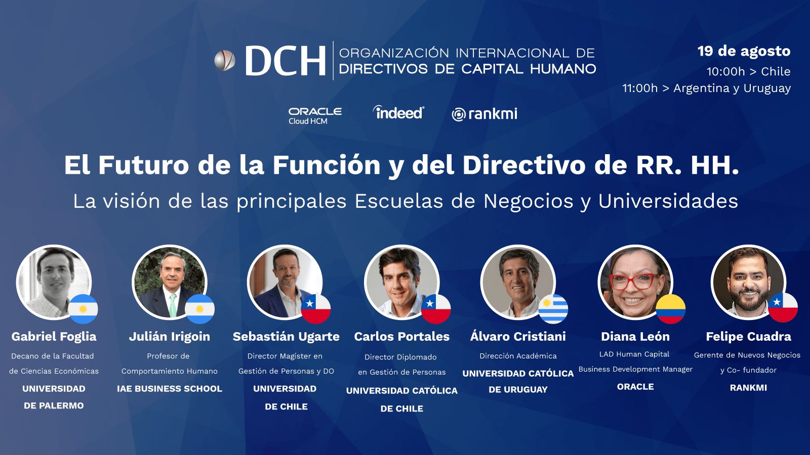 DCH Argentina, Chile y Uruguay analizarán el futuro del Directivo de RR. HH. de la mano de sus principales escuelas de negocios y universidades cluster 19 agosto 5 1