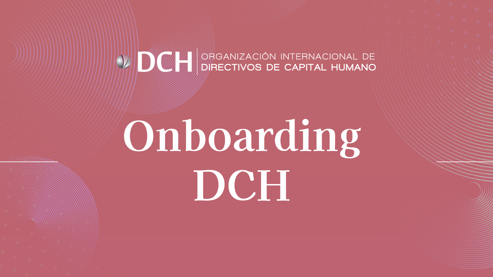 Onboarding DCH Internacional
