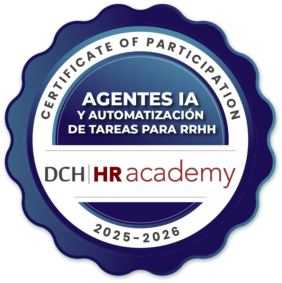 SELLO AGENTES IA Programa DCH HR Academy - Agentes IA y Automatización de tareas para RRHH